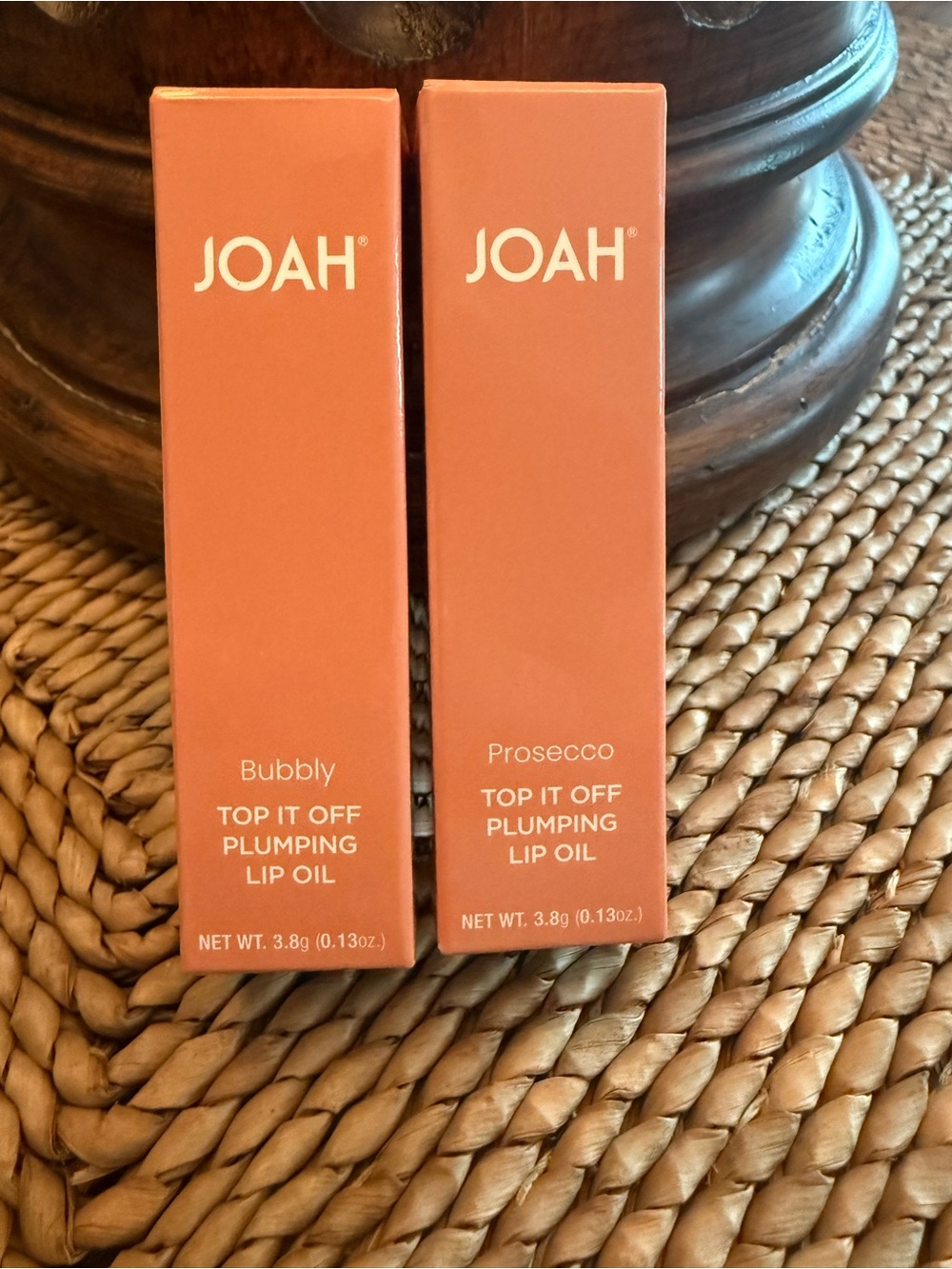 J.O.A. Top It Off Plumping Lip Oil Bundle in Prosecco and Bubbly